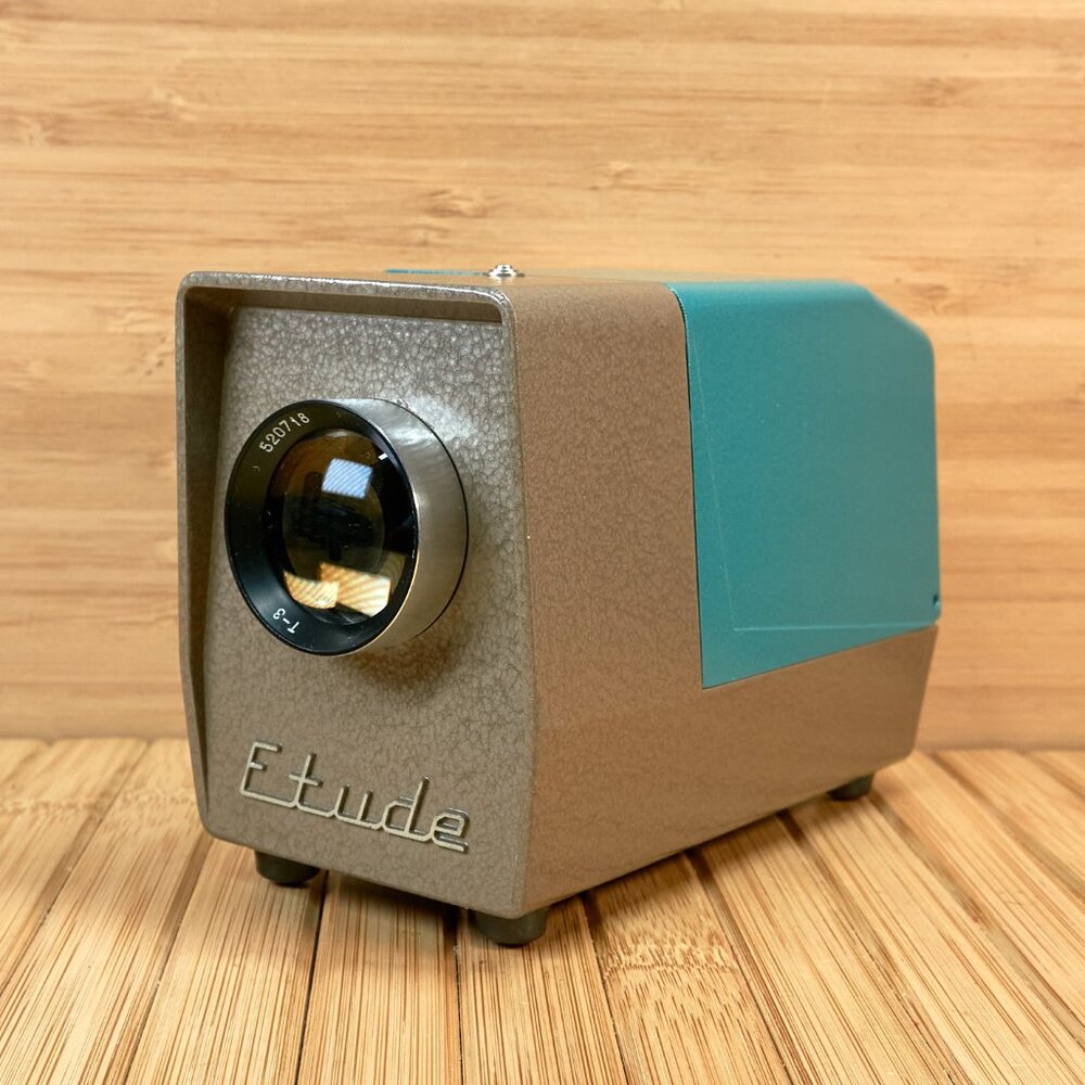 Vintage Still Slide Projector ETUDE, Soviet Union Slide Projector, Made in USSR